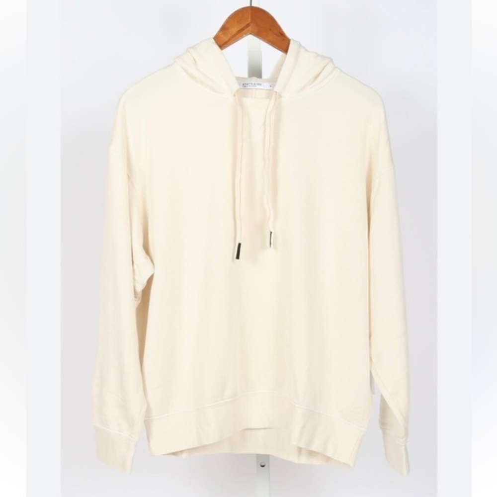 STATESIDE SOFTEST FLEECE HOODIE Cream SUZE SMALL